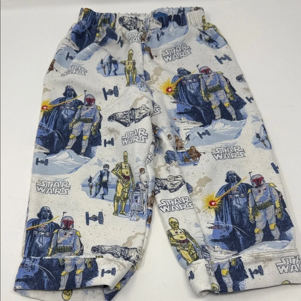 Pottery Barn Kids Star Wars Pajama Set - White and Blue size 2T